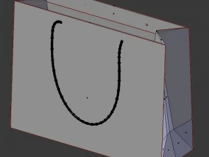 designer shopping bag - dior 3D Model