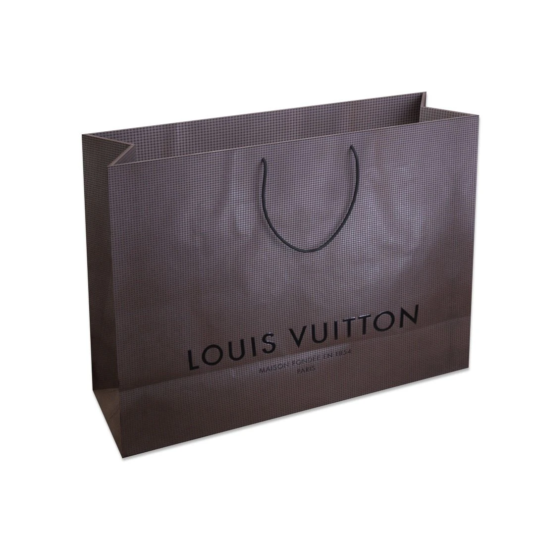 designer shopping bag - louis vuitton 3D Model .c4d .max .obj .3ds .fbx .stl .blend 