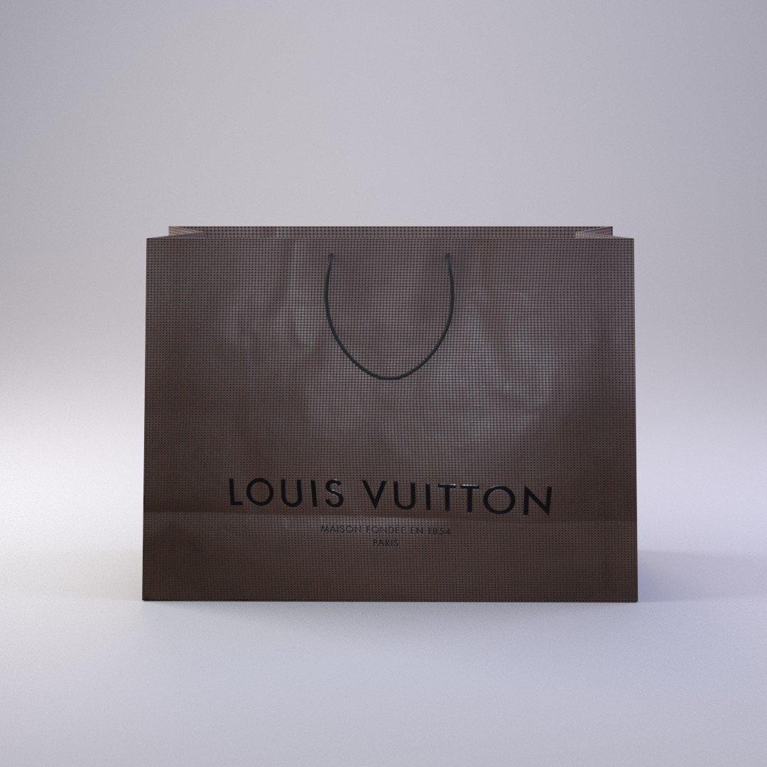 designer shopping bag - louis vuitton 3D Model in Household Items 3DExport