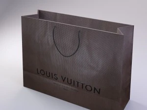 designer shopping bag - louis vuitton 3D Model