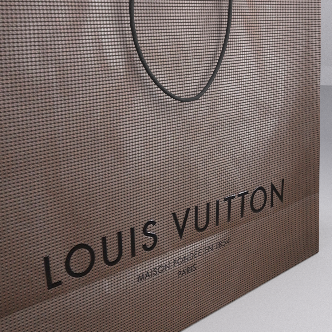3D Model Collection Louis Vuitton Coussin Bag VR / AR / low-poly