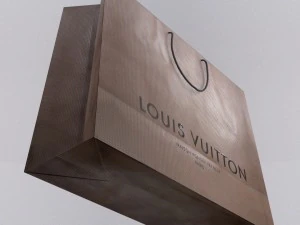 designer shopping bag - louis vuitton 3D Model