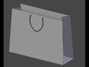 designer shopping bag - louis vuitton 3D Model