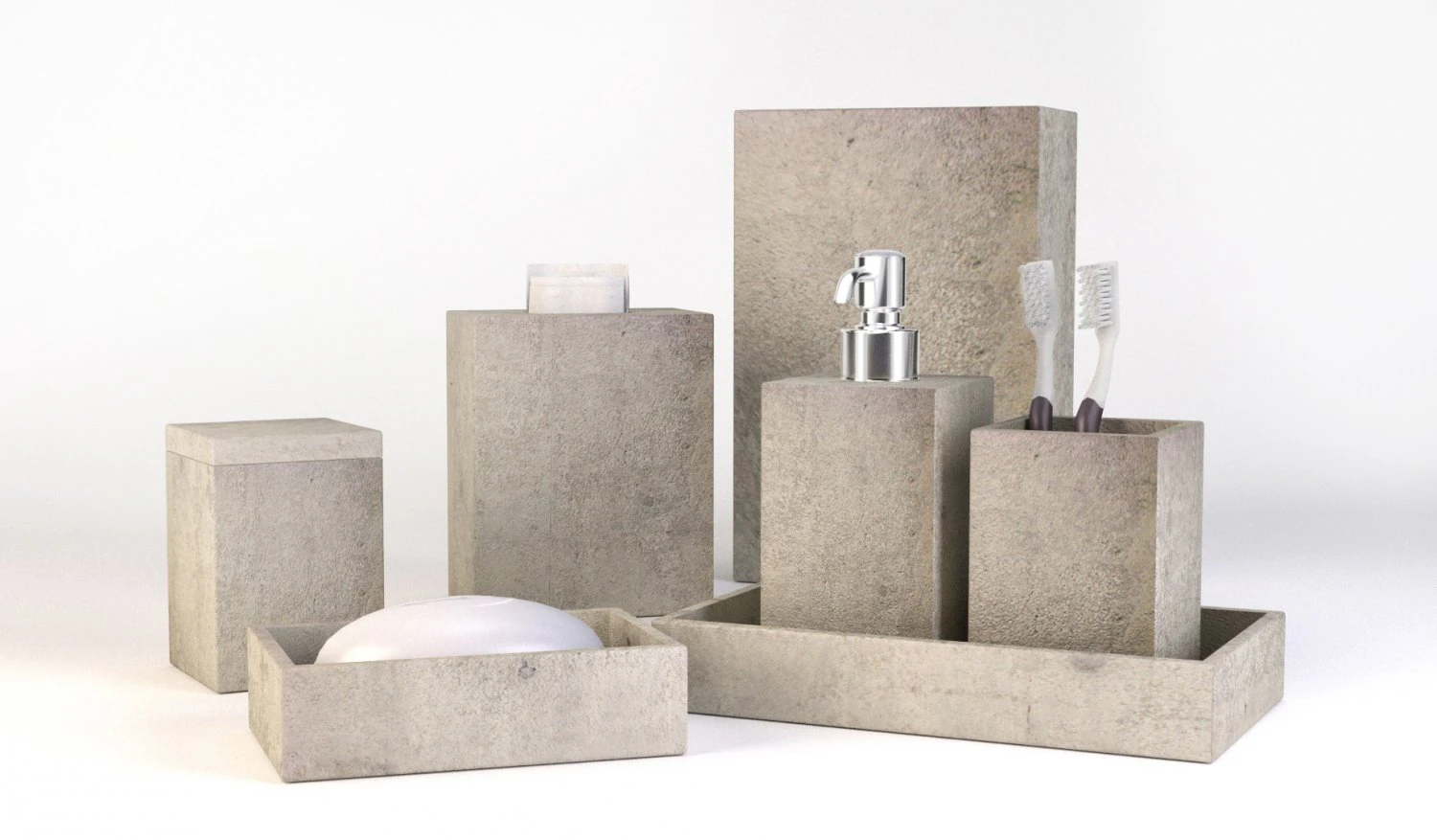 conjunto de banheiro Modelo 3D .c4d .max .obj .3ds .fbx .stl .blend 