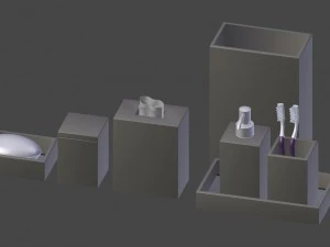 conjunto de banheiro Modelo 3D