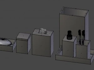 conjunto de banheiro Modelo 3D