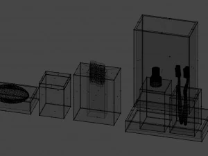 conjunto de banheiro Modelo 3D