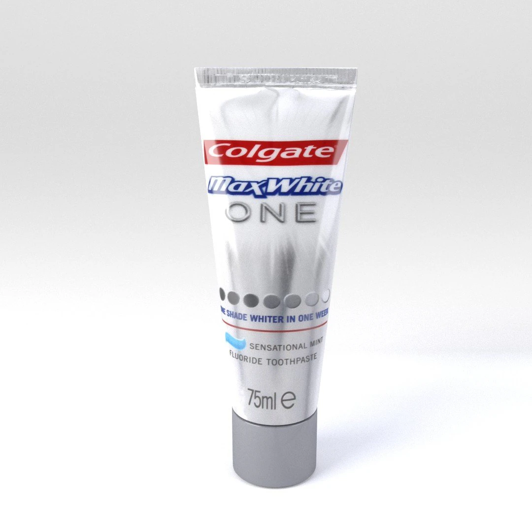 toothpaste colgate 3D Model .c4d .max .obj .3ds .fbx .stl .blend 