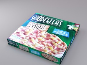 pizza box - low poly Modèle 3D