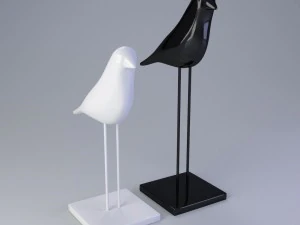 vogels beeldje 3D Model
