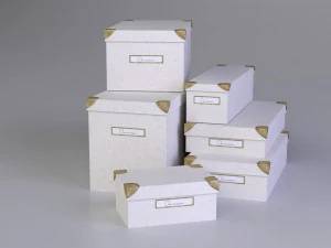 박스세트 - 보관박스세트 3D 모델