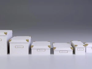 박스세트 - 보관박스세트 3D 모델