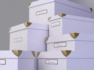 박스세트 - 보관박스세트 3D 모델