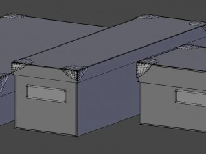 박스세트 - 보관박스세트 3D 모델