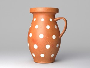 clay jugs Model 3D