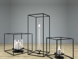cube candle holder set Modelo 3D