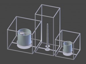 cube candle holder set Modelo 3D