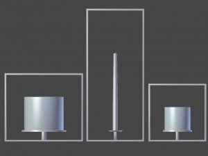 cube candle holder set Modelo 3D