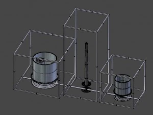 cube candle holder set 3D Model