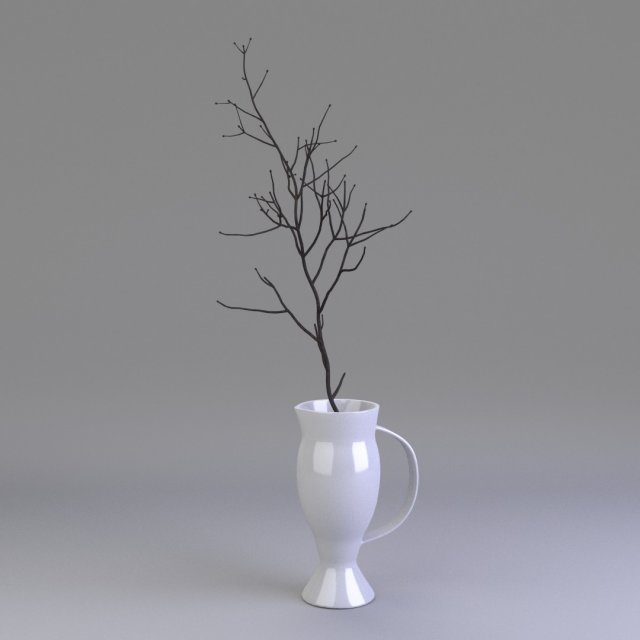 decor plant in a vase Modelo 3D .c4d .max .obj .3ds .fbx .stl .blend