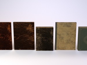 old books low poly 3D Model