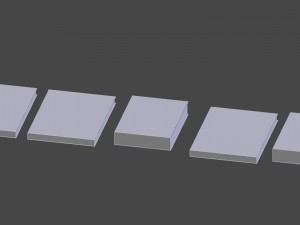 old books low poly 3D Model