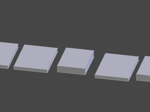 old books low poly 3D Model