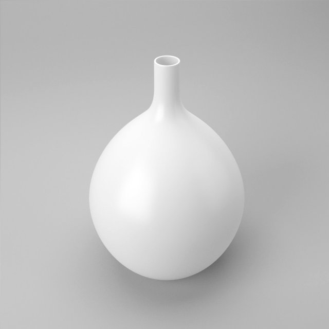 white vase Modelo 3D .c4d .max .obj .3ds .fbx .stl .blend 