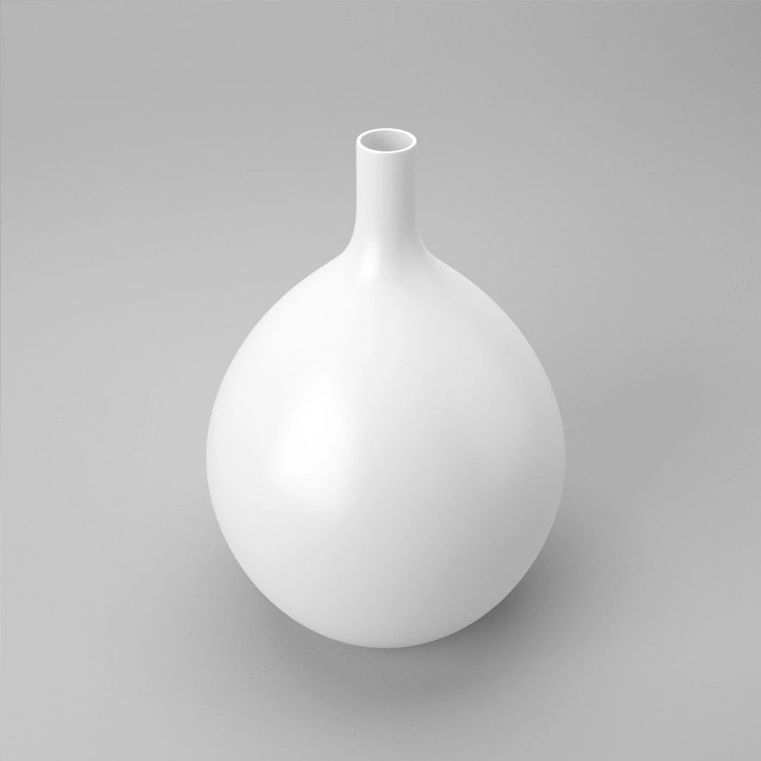 white vase 3D Model .c4d .max .obj .3ds .fbx .stl .blend 