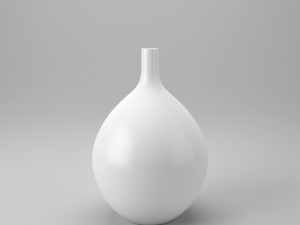 white vase Modelo 3D
