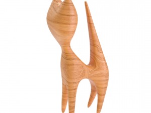 wooden cat figurine 3D Models