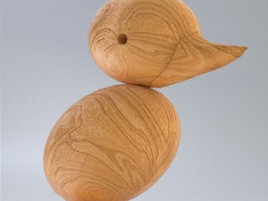 wooden duck figurine Modelo 3D