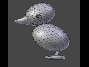 wooden duck figurine Modelo 3D