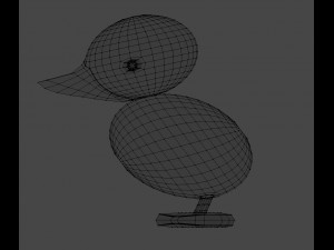 wooden duck figurine Modelo 3D
