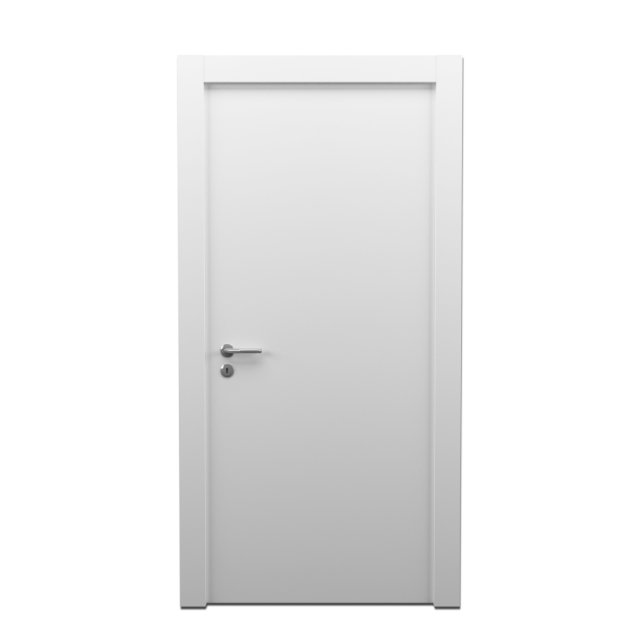 white door 3D-Modell .c4d .max .obj .3ds .fbx .stl .blend 
