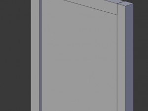 white panel door 3D मॉडल