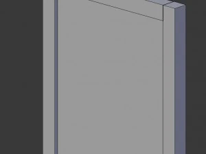 white panel door 3D Model