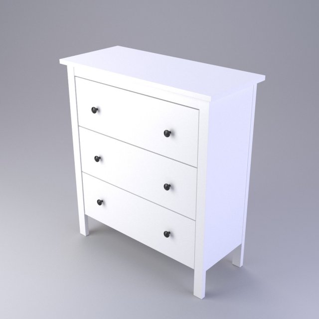 chest of drawers ikea 3D Модель .c4d .max .obj .3ds .fbx .stl .blend 