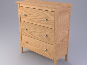 chest of drawers ikea 3D Модель