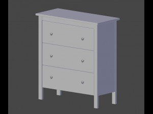 chest of drawers ikea 3D Модель