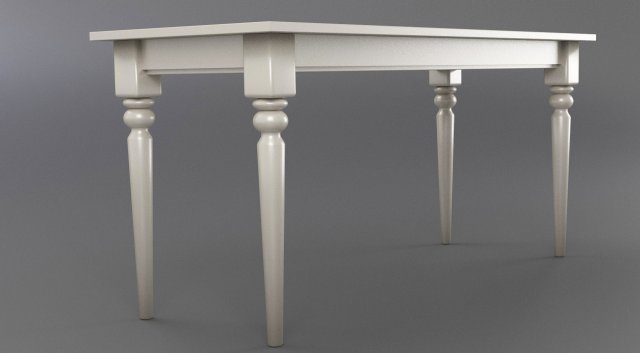 classic table 3D Model .c4d .max .obj .3ds .fbx .stl .blend 
