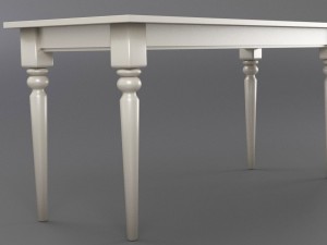 classic table Modello 3D