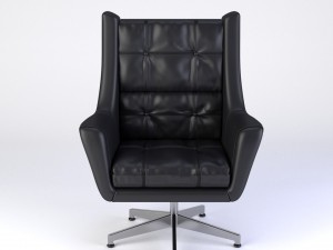 leather armchair Model 3D