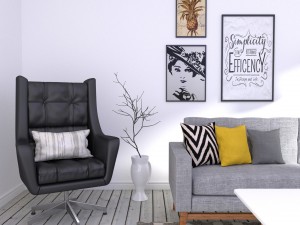 leather armchair Model 3D