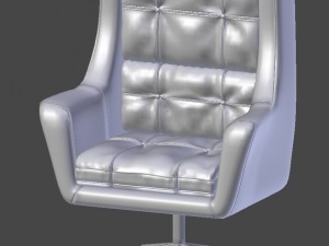 leather armchair Model 3D