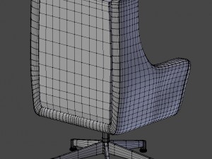 leather armchair Model 3D