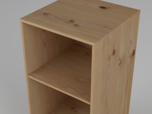 mini bookcase Modello 3D