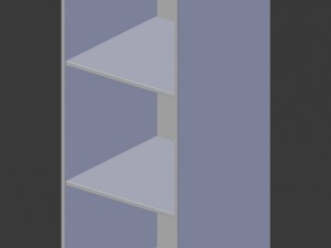 mini bookcase Modello 3D