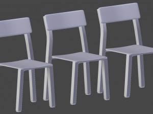modern chairs 3D 模型