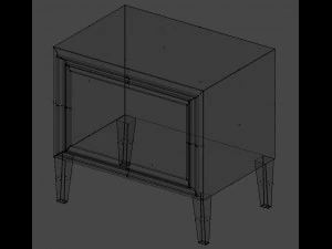 modern nachtkastje 3D Model